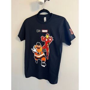 Philadelphia Flyers MARVEL GRITTY IRON MAN - T Shirt - Gildan - Size S - New